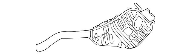 3D0-253-609-AG Деталь REAR MUFFLER, RIGHT