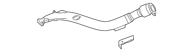3D0-254-300-H Деталь EXHAUST PIPE, LEFT