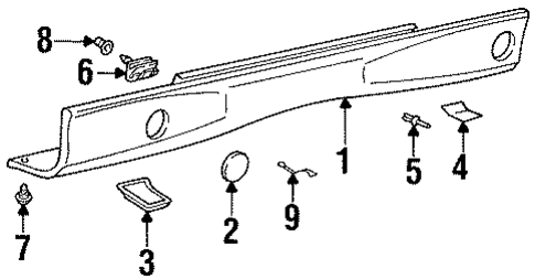 840Ci EXTERIOR TRIM - PILLARS
