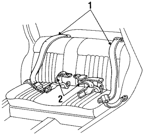 Beretta REAR SEAT BELTS
