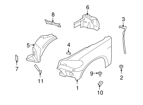 X5 FENDER & COMPONENTS