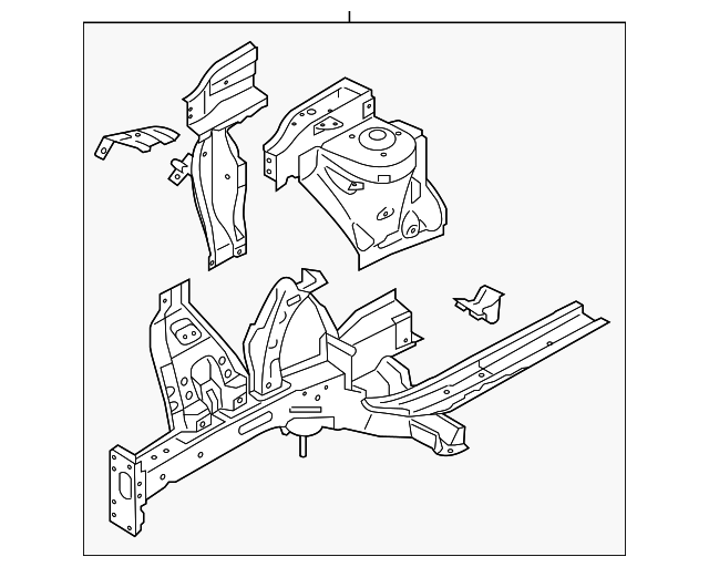 64600-B2500 Деталь APRON/RAIL ASSY, RIGHT