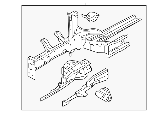 64500-B2500 Деталь APRON/RAIL ASSY, LEFT