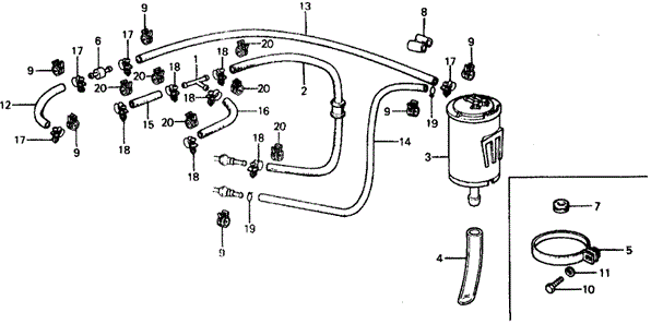 ELECTRICAL / EXHAUST / HEATER / FUEL/CANISTER for 1976 Honda CIVIC COUPE #1