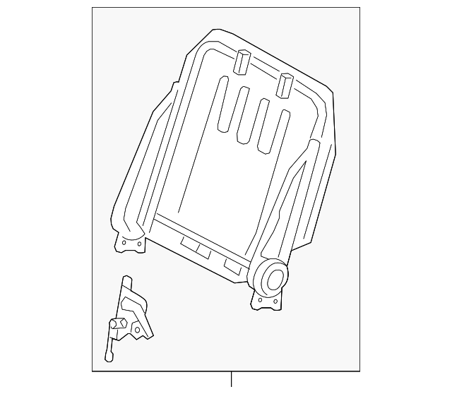 79203-08042 Деталь SEAT BACK FRAME, RIGHT