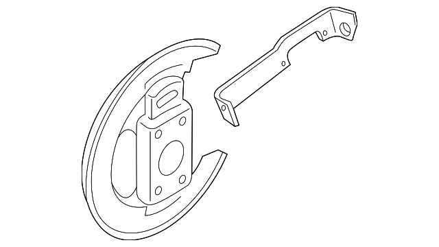18022583 BACKING PLATE, RIGHT