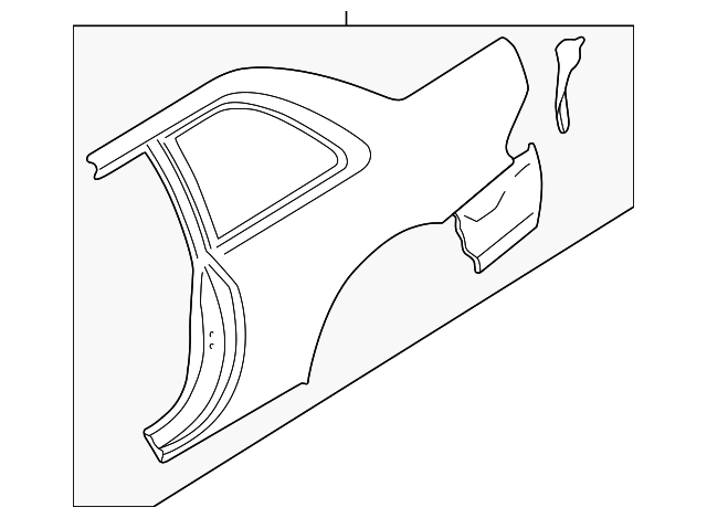 51403FA381 Деталь QUARTER PANEL, RIGHT