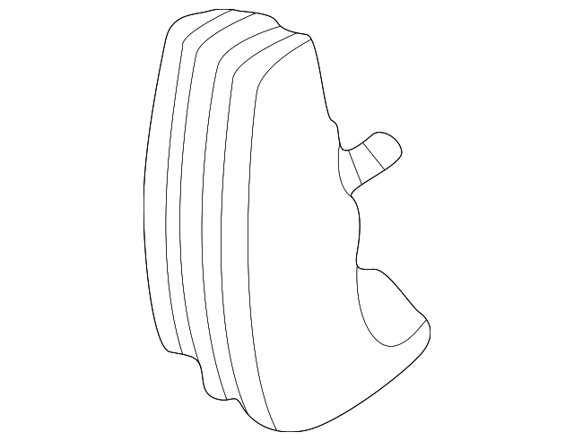 15648481 Деталь BUMPER GUARD, LEFT