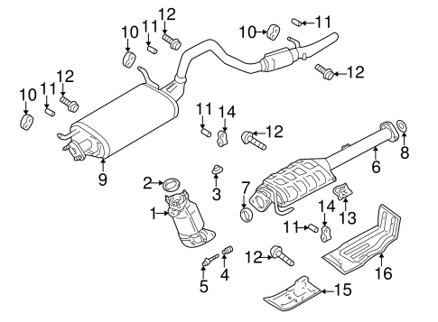 Vitara EXHAUST COMPONENTS