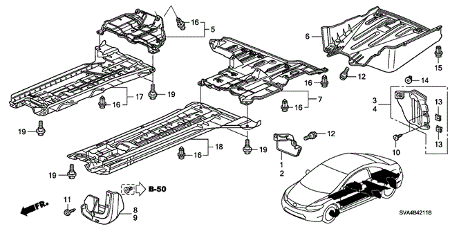 INTERIOR / BUMPER/UNDER COVER for 2006 Honda CIVIC COUPE #1