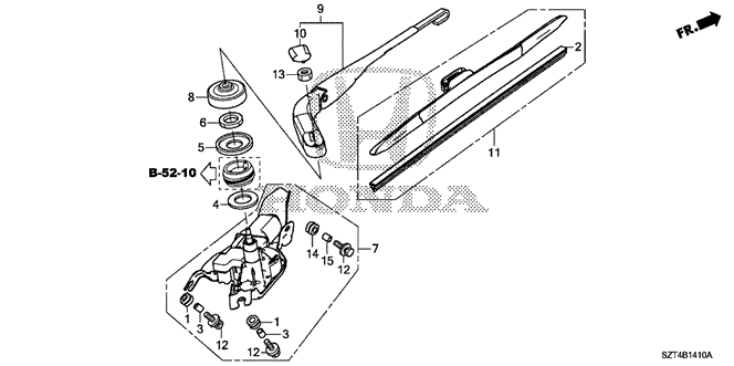 ELECTRICAL / EXHAUST / HEATER / FUEL/REAR WIPER for 2011 Honda CR-Z #1