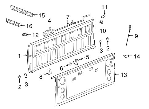 Ram 1500 EXTERIOR TRIM - PICK UP BOX 2