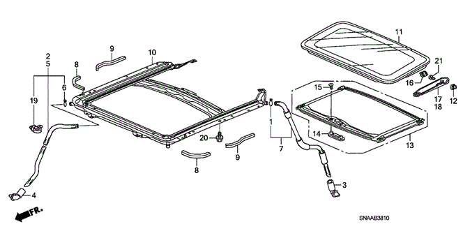 INTERIOR / BUMPER/SLIDING ROOF for 2009 Honda CIVIC SEDAN #1