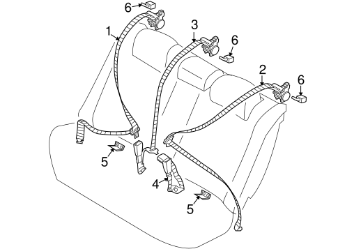Amanti REAR SEAT BELTS