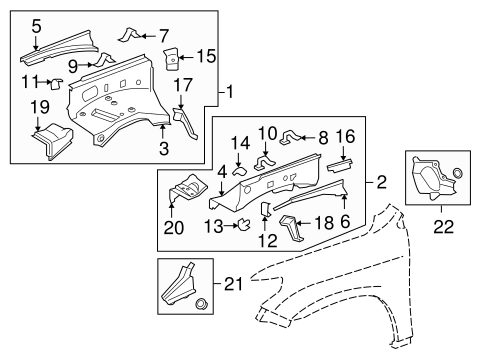 Land Cruiser STRUCTURAL COMPONENTS & RAILS