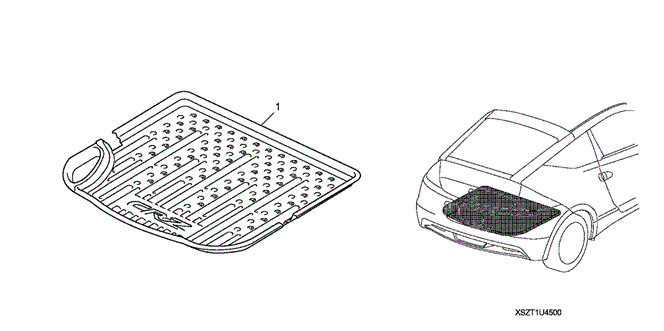 ACCESSORIES/CARGO TRAY for 2012 Honda CR-Z #1