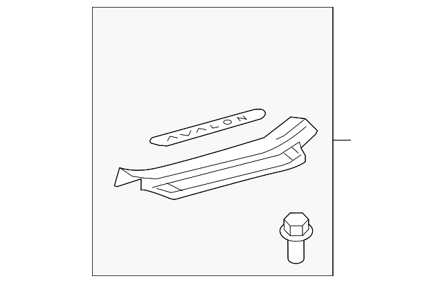 67917-AC040-A0 Деталь REAR SILL PLATE, RIGHT