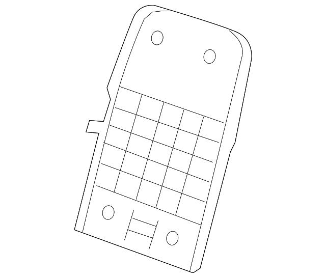 88991613 SEAT BACK PANEL