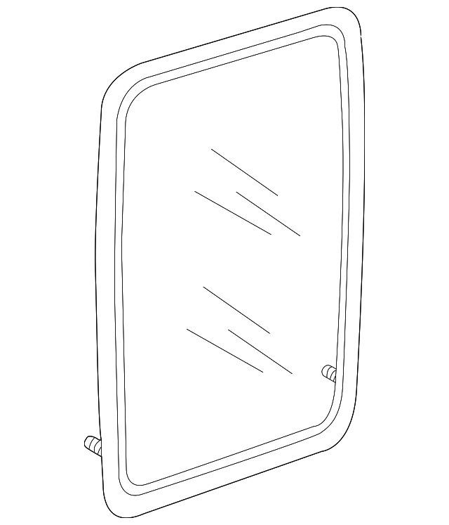 1F8372501 Деталь DOOR GLASS, RIGHT