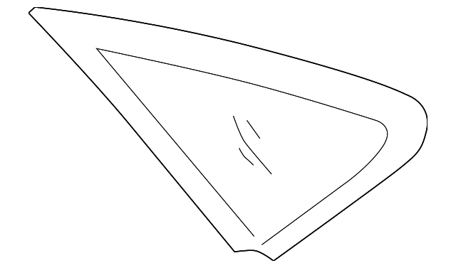 87820-A5520 Деталь QUARTER GLASS, RIGHT