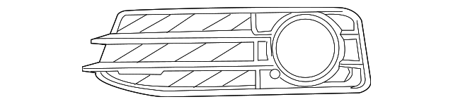 8P0-807-681-P-ZDE LOWER GRILLE, LEFT