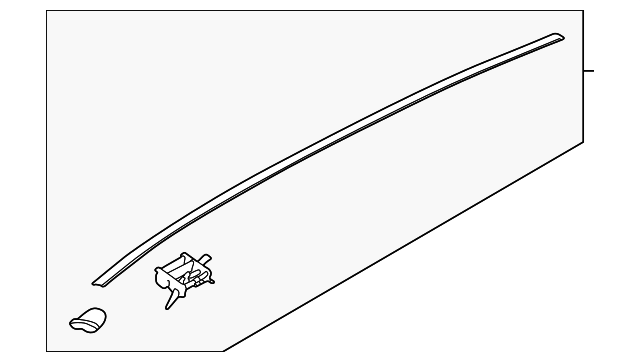 87230-3W010 Деталь ROOF MOLDING, LEFT