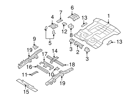 Santa Fe REAR FLOOR & RAILS