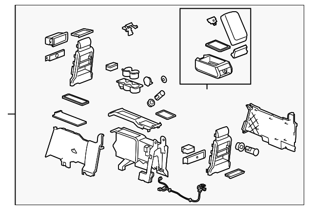 7591078J00 Деталь CONSOLE ASSY