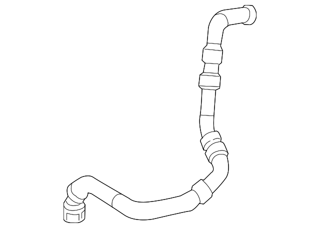 176-501-21-82 COOLANT HOSE, LEFT