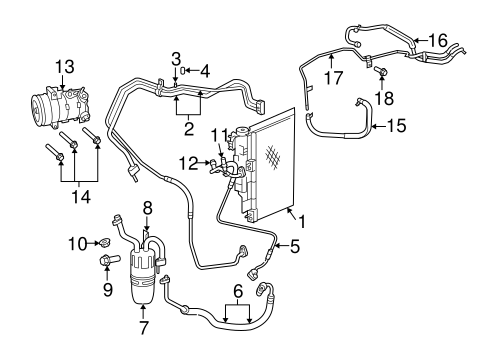 Sebring CONDENSER, COMPRESSOR & LINES 2