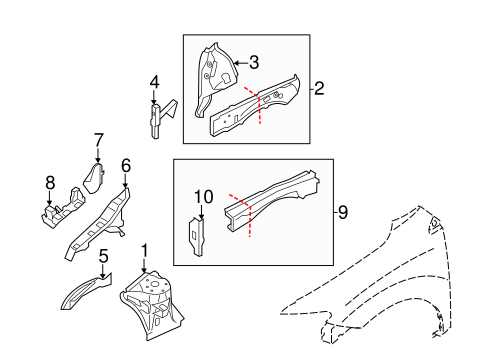 Murano STRUCTURAL COMPONENTS & RAILS
