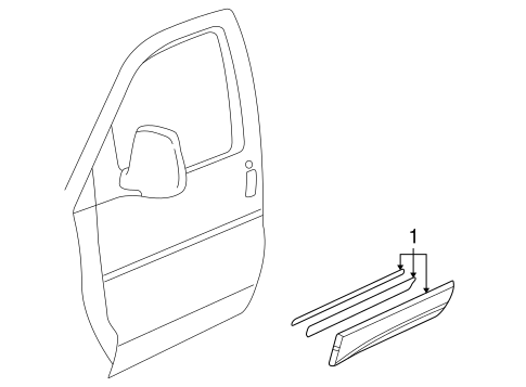Express 3500 EXTERIOR TRIM - FRONT DOOR 2