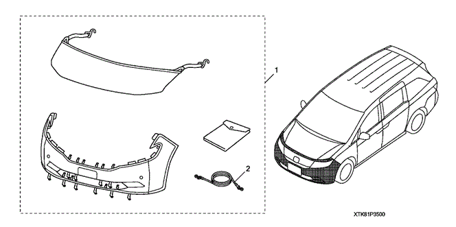 ACCESSORIES/FULL NOSE MASK (1) for 2012 Honda ODYSSEY #1