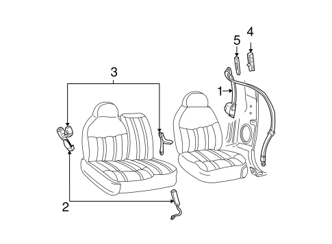 Expedition FRONT SEAT BELTS 2