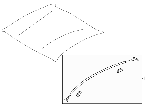 BRZ EXTERIOR TRIM - ROOF