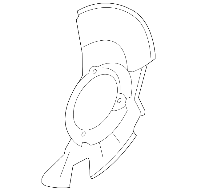 51755-2K000 Деталь SPLASH SHIELD, LEFT