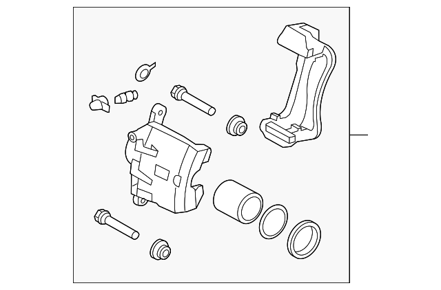 58180-2KA00 Деталь CALIPER, LEFT