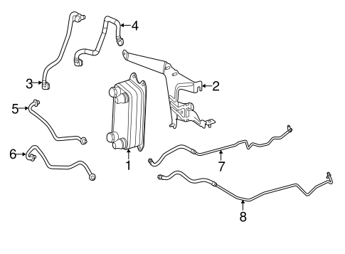 SLK350 TRANS OIL COOLER