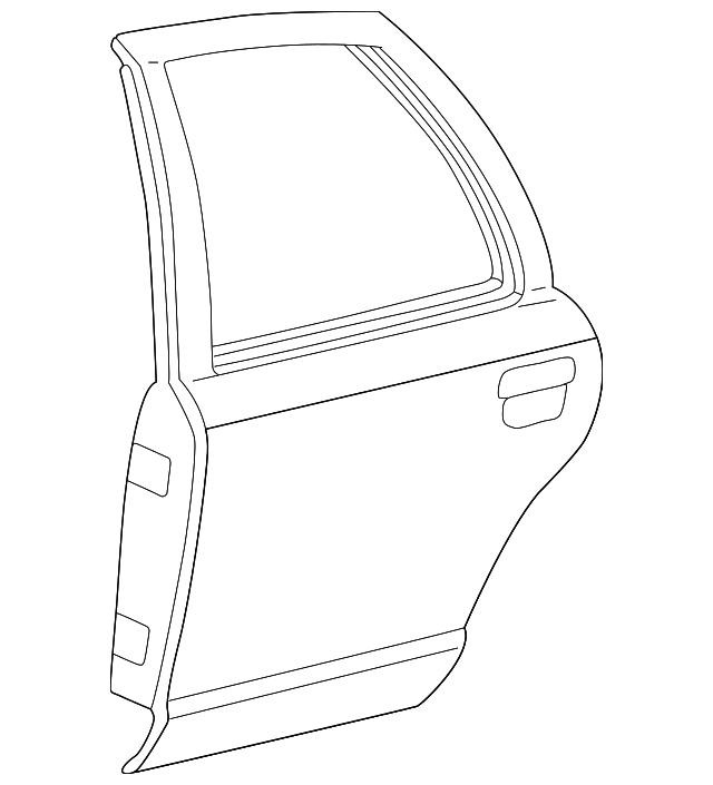 2W7Z-5424630-AA Деталь DOOR SHELL, RIGHT