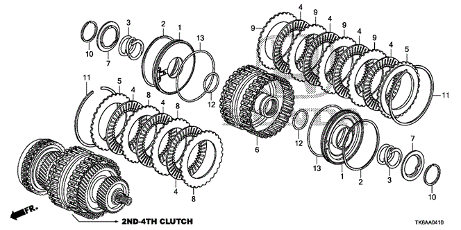 TRANSMISSION - AUTOMATIC/AT CLUTCH (2ND-4TH) for 2013 Honda FIT #1