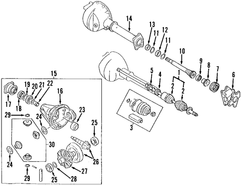 Rodeo AXLE SHAFTS & JOINTS
