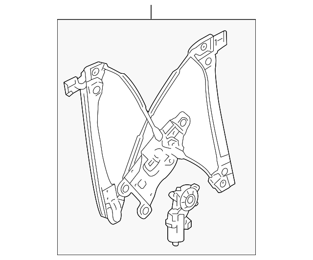 22803201 WINDOW REGULATOR, LEFT