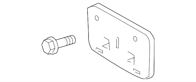 52114-02060 LICENSE BRACKET