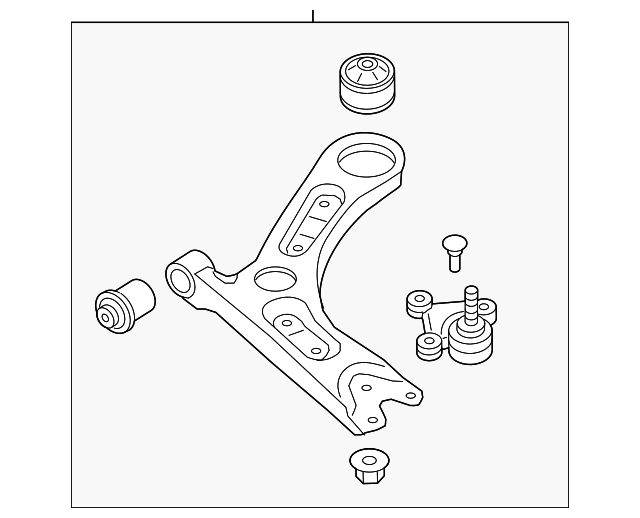 54500-C1000 LOWER CNTRL ARM, LEFT