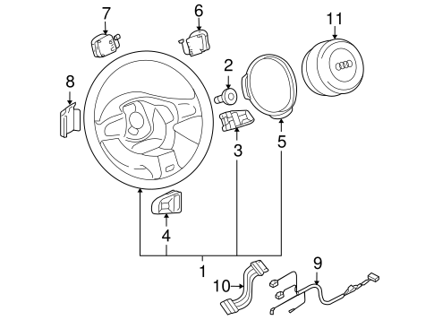 A8 Quattro STEERING WHEEL & TRIM