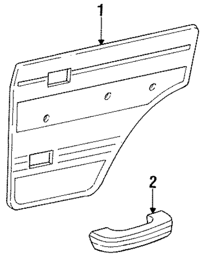Land Cruiser INTERIOR TRIM - REAR DOOR