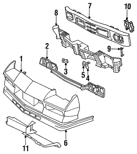 Camaro BUMPER & COMPONENTS - FRONT 2
