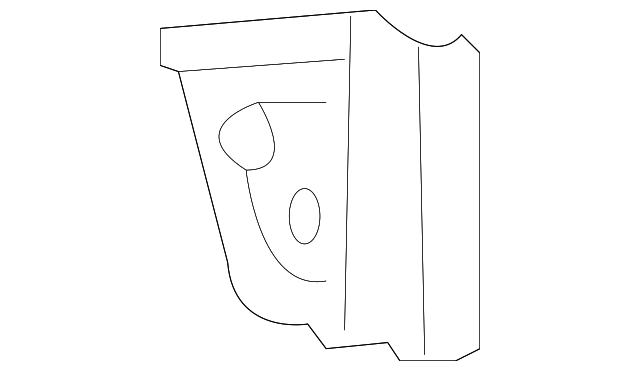 61645-48020 Деталь INNER WHEELHOUSE GUSSET, RIGHT