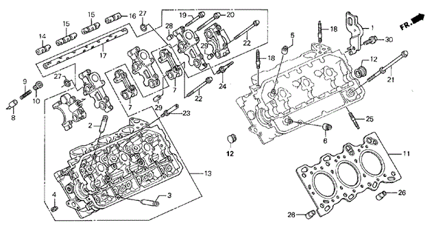 LEGEND SEDAN CYLINDER HEAD (R.)