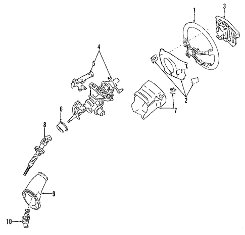 GS300 STEERING COLUMN